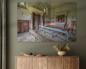 Verlaten privékerk van een kasteel- urbex van Martijn Vereijken