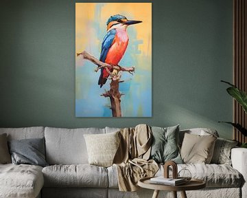 Colourful Kingfisher by But First Framing