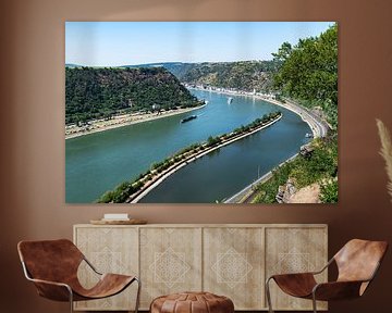 View of the Rhine from the Loreley near Sankt Goarshausen by Wim Stolwerk