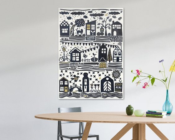 Example of the artwork in a room