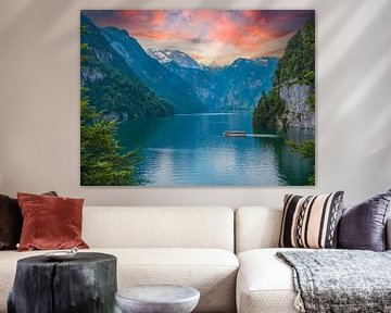 Vue sur le lac Königssee près de Schönau à Berchtesgaden sur Animaflora PicsStock