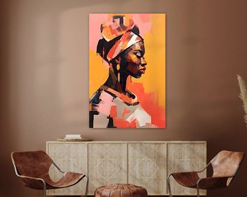 Colourful Portrait of Africa by But First Framing