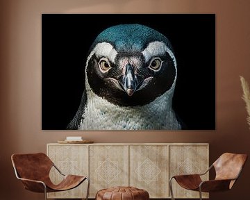 Penguin Portrait | Penguin Photo Art by ARTEO Paintings