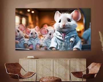 cute little mouse doctor in hospital by Animaflora PicsStock