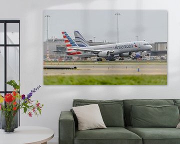 Take-off American Airlines Boeing 757-200. by Jaap van den Berg