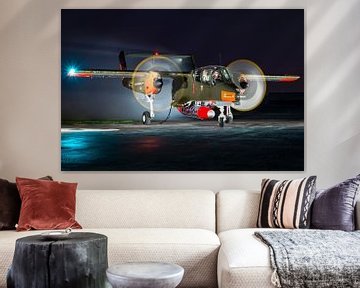 Rockwell OV-10 Bronco nightshoot by KC Photography