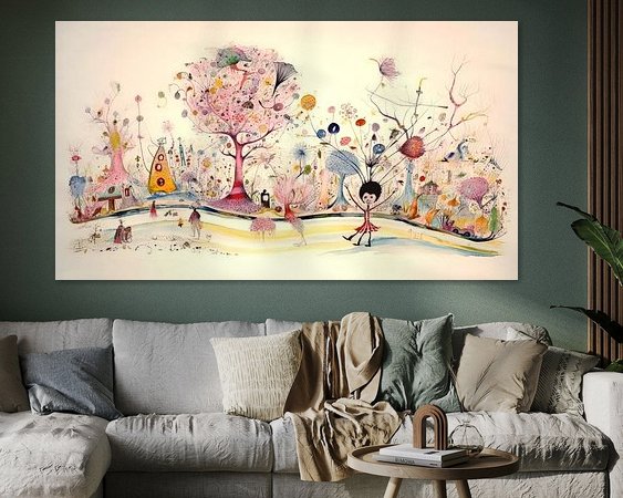 Example of the artwork in a room