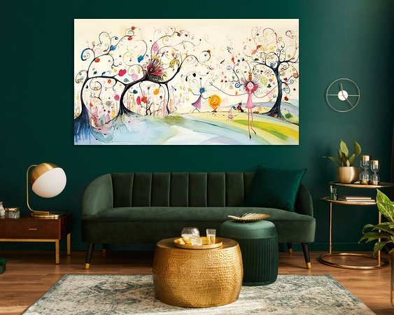 Example of the artwork in a room