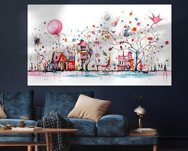 Example of the artwork in a room