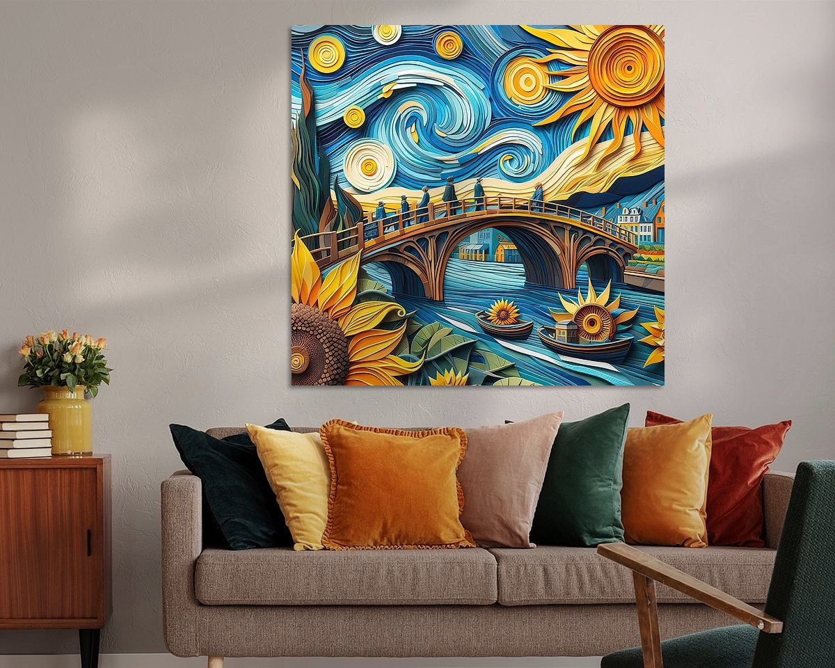 Example of the artwork in a room