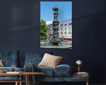 Historische Säule auf dem Görresplatz in Koblenz von Wim Stolwerk