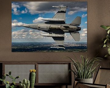 Gedetailleerde close-up beelden van F-16 gevechtsvliegtuigen. van ross_impress