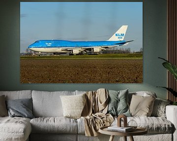 KLM Boeing 747-400 Stadt Paramaribo. von Jaap van den Berg