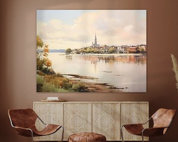 Esquisse de paysage Nijmegen sur PixelPrestige