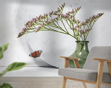 Stilleben mit Vase von Flower artist Sander van Laar