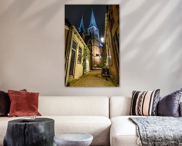 Deventer winter evening street view with Christmas decorations by Sjoerd van der Wal Photography