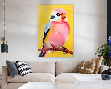 Small sweet Colourful Bird by But First Framing