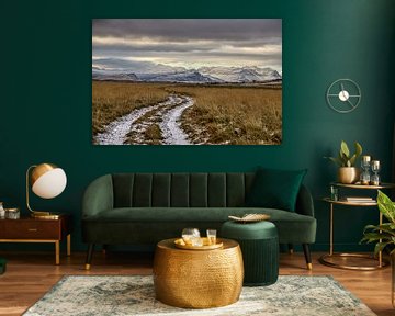 Country road in Iceland