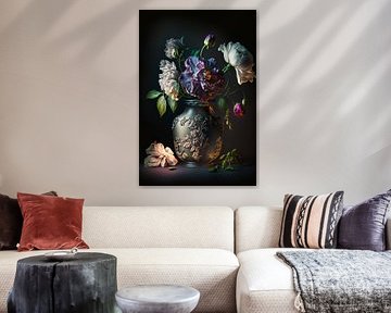 Still life with fallen leaves