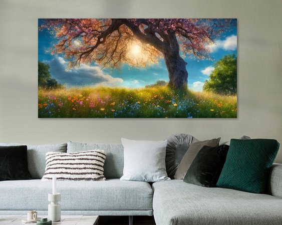 Example of the artwork in a room