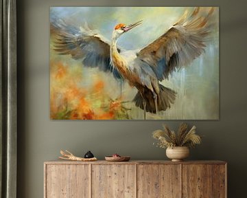 Kraanvogel kraanvogel van Blikvanger Schilderijen