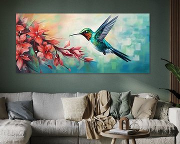Œuvre d'art du colibri sur Blikvanger Schilderijen