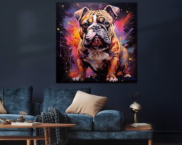 Bulldog artistiek van TheXclusive Art