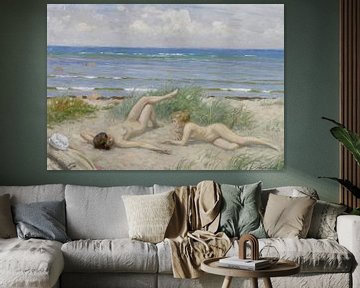 Filles sur la plage, Båstad sur Peter Balan