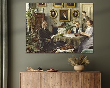 De familie van de kunstenaar (1912) van Peter Balan