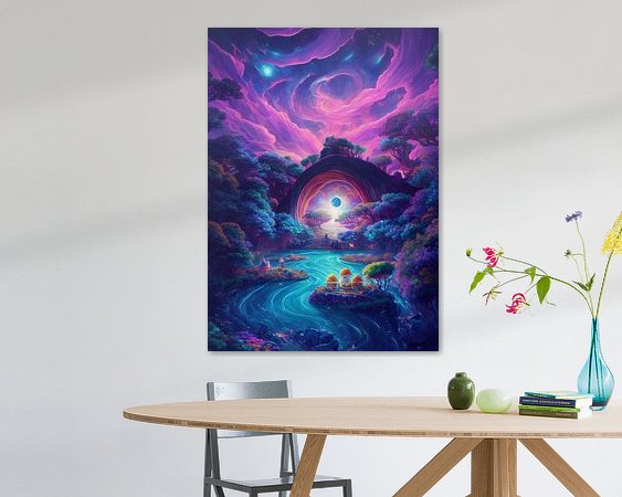 Example of the artwork in a room