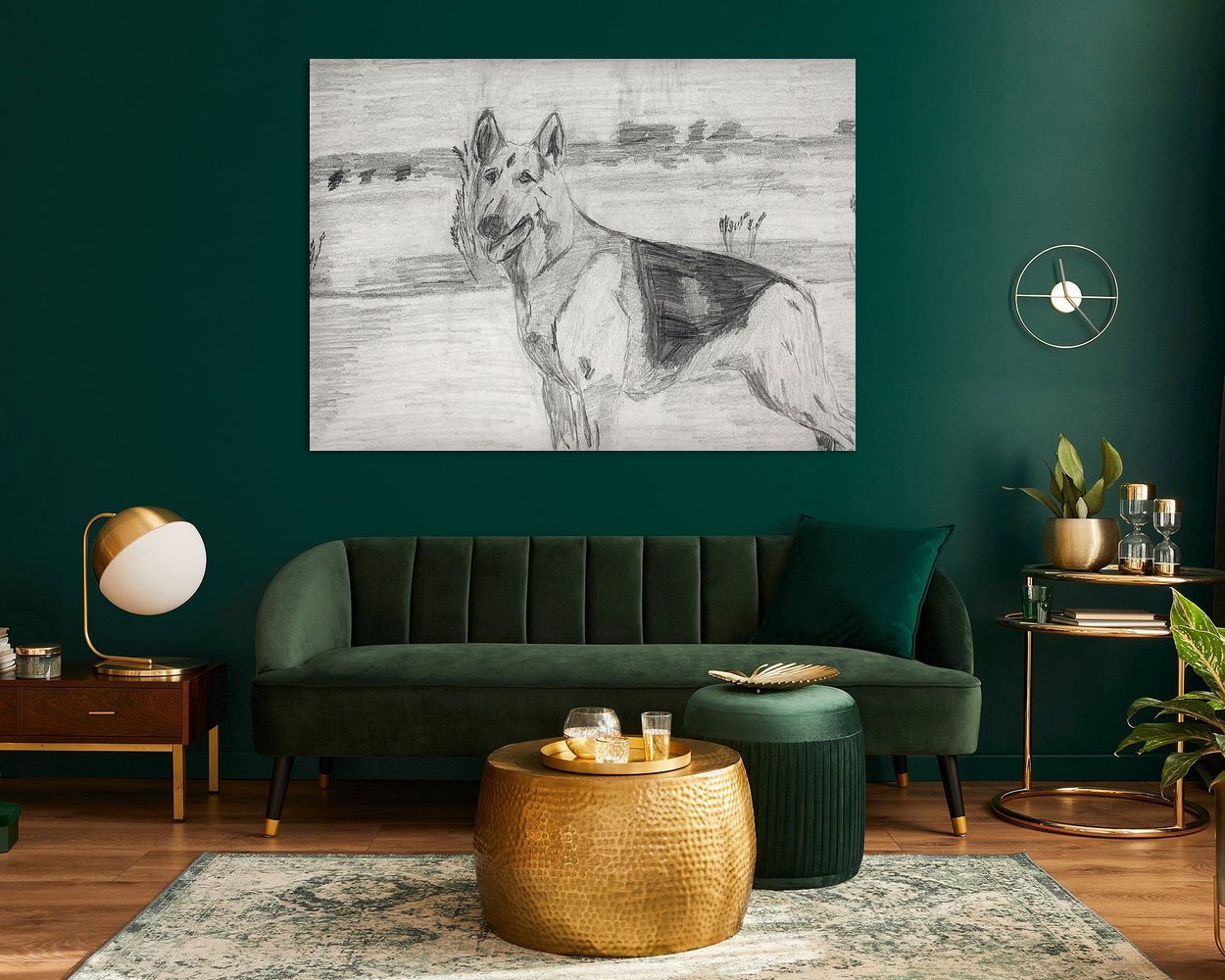 Example of the artwork in a room