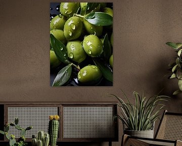 olives vertes sur PixelPrestige