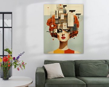 Rêve chromatique : l'odyssée d'une femme du Bauhaus sur Dream Designs art work