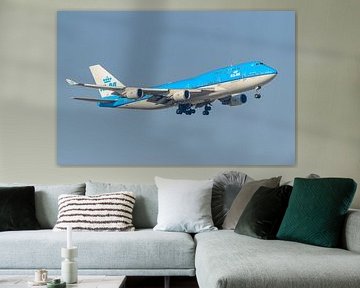 Landende KLM Boeing 747-400M. van Jaap van den Berg