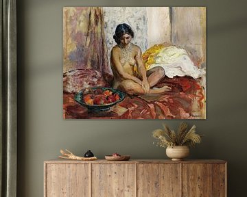 De Egyptische vrouw met het fruitbord van Peter Balan