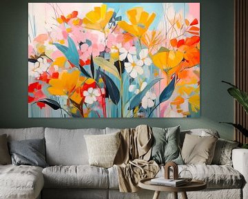 Stilleven met Bloemen, Lente van Caroline Guerain