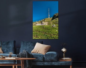 Radiotoren op de Kitzbüheler Horn in de Oostenrijkse Alpen van ManfredFotos