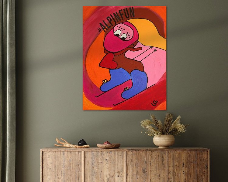 Example of the artwork in a room