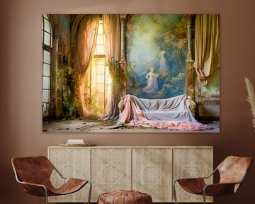 Abandoned castle, living room by Bowiscapes