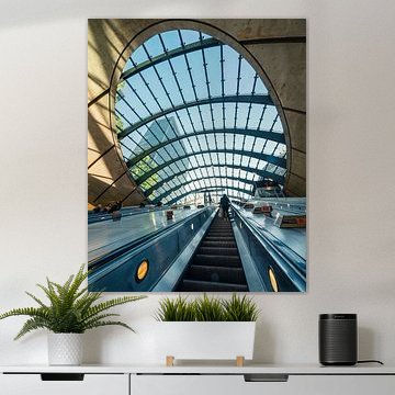 Die Rolltreppe von der U-Bahn