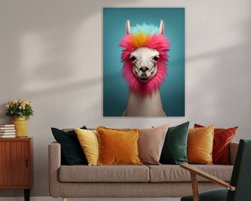 Merry Vision: Colourful Lama Personality by Eva Lee