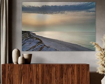 Am Strand der Ostsee mit Dünen von Martin Köbsch