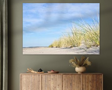 Op het Oostzeestrand met duinen van Martin Köbsch