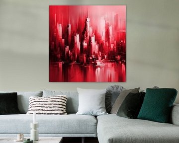 Le rouge de New York sur FoXo Art