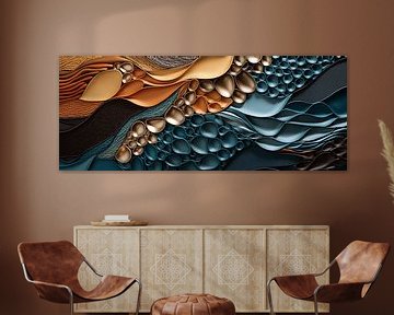 Flow Abstract Collage van Jacky