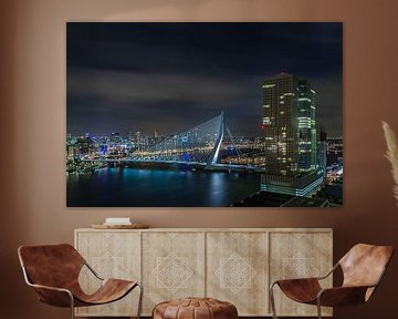 Manhattan @ the Maas - Rotterdam Skyline van Tux Photography