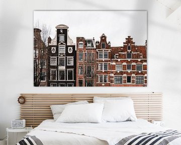 Maisons sur les canaux d'Amsterdam sur Marika Huisman fotografie