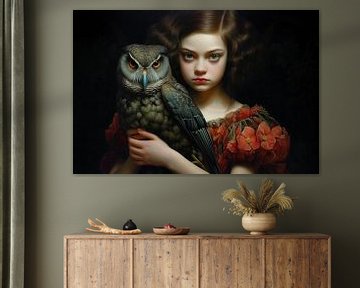 Girl with owl by ARTemberaubend