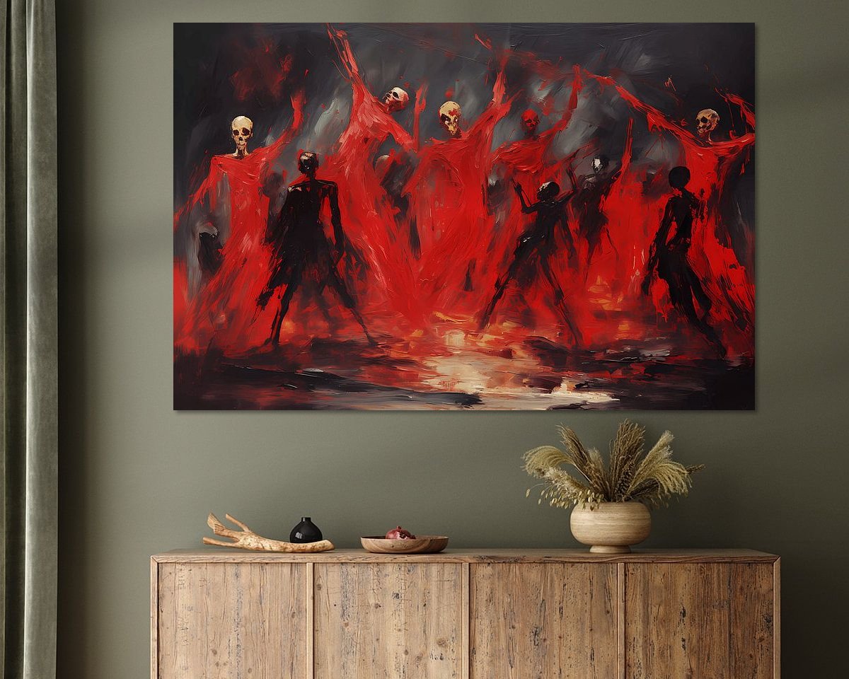 Example of the artwork in a room