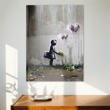 Hommage à Banksy ne jamais abandonner
